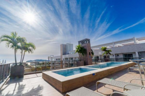 Porto Madero, Condo com Piscina e Academia -Apto 2 dorms 6 pessoas- Centro de Bombinhas